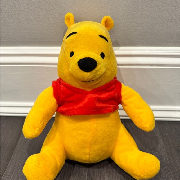 NWOT Winnie the Pooh Yellow and Red Stuffed Bear Plush Toy Stuffed Animal Kids - Picture 2 of 7